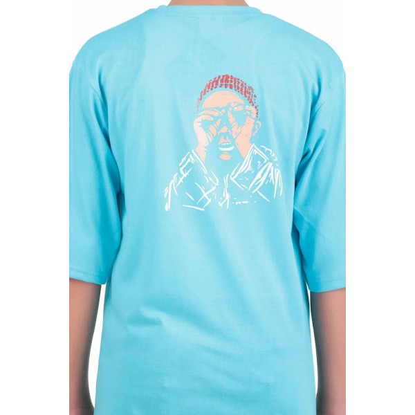 Round Oversize T Shirt Womens, Printed