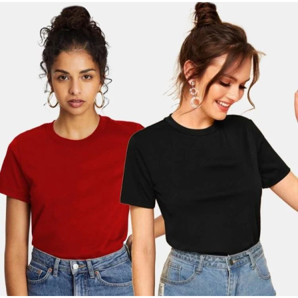 Half Sleeve Womens Cotton T Shirts, Daily Wear