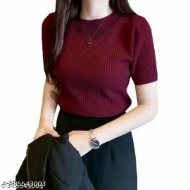 Lycra Plain Womens Crop Top