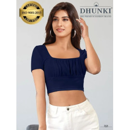 White Dhunki Crop Top