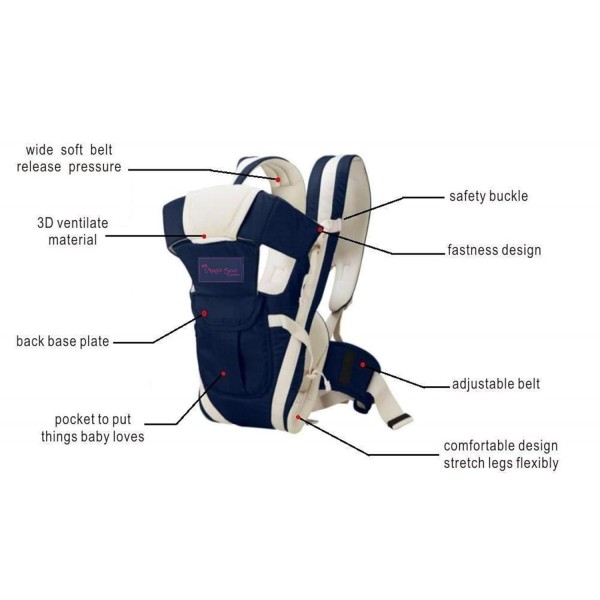 Chinmay Kids 4 in1 Baby Carrier Kangaroo Bag