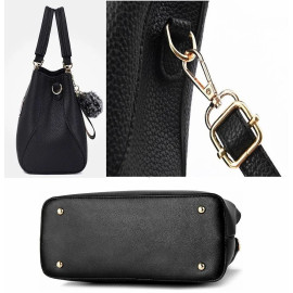 PU Leather Ladies Blue Handbag