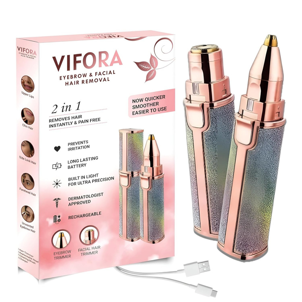 2in 1 Face Hair Upperlips Hair, Chin, Eyebrow Trimmer 