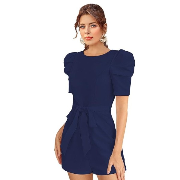 Shopaholics World Trendy and Comfortable Lycra Fabric (Stretchable) Short Jumpsuit for Women