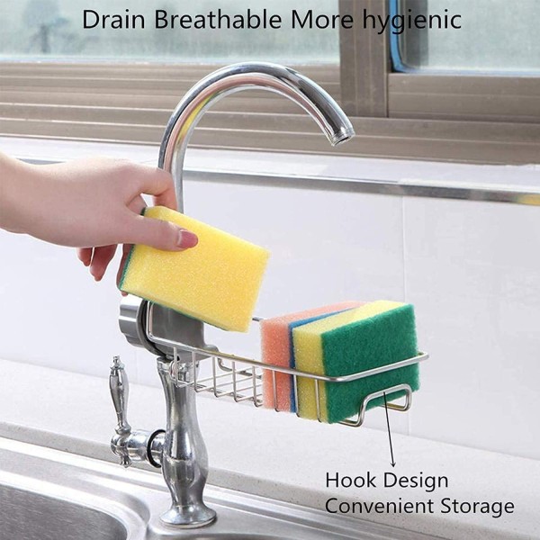spirit stainless steel Sink Facuet Storage Rack, For Kitchen, Modern
