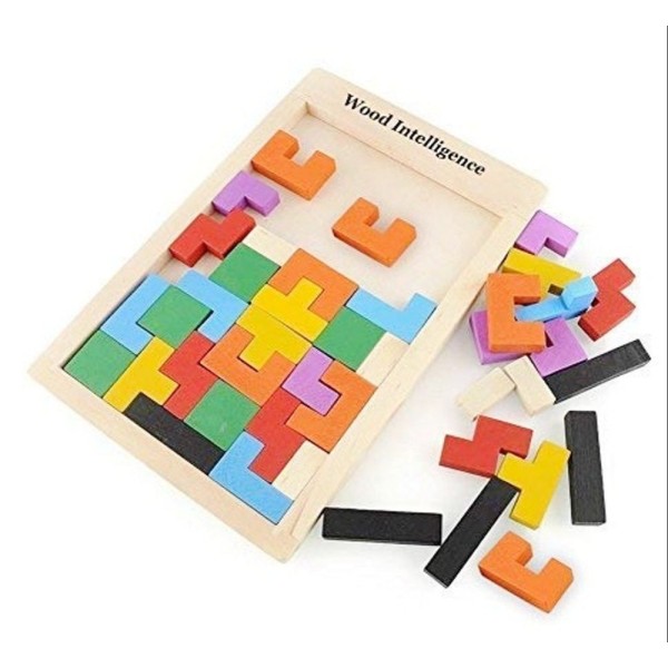 Toyshine Kids Wooden Geometric Blocks Stacker
