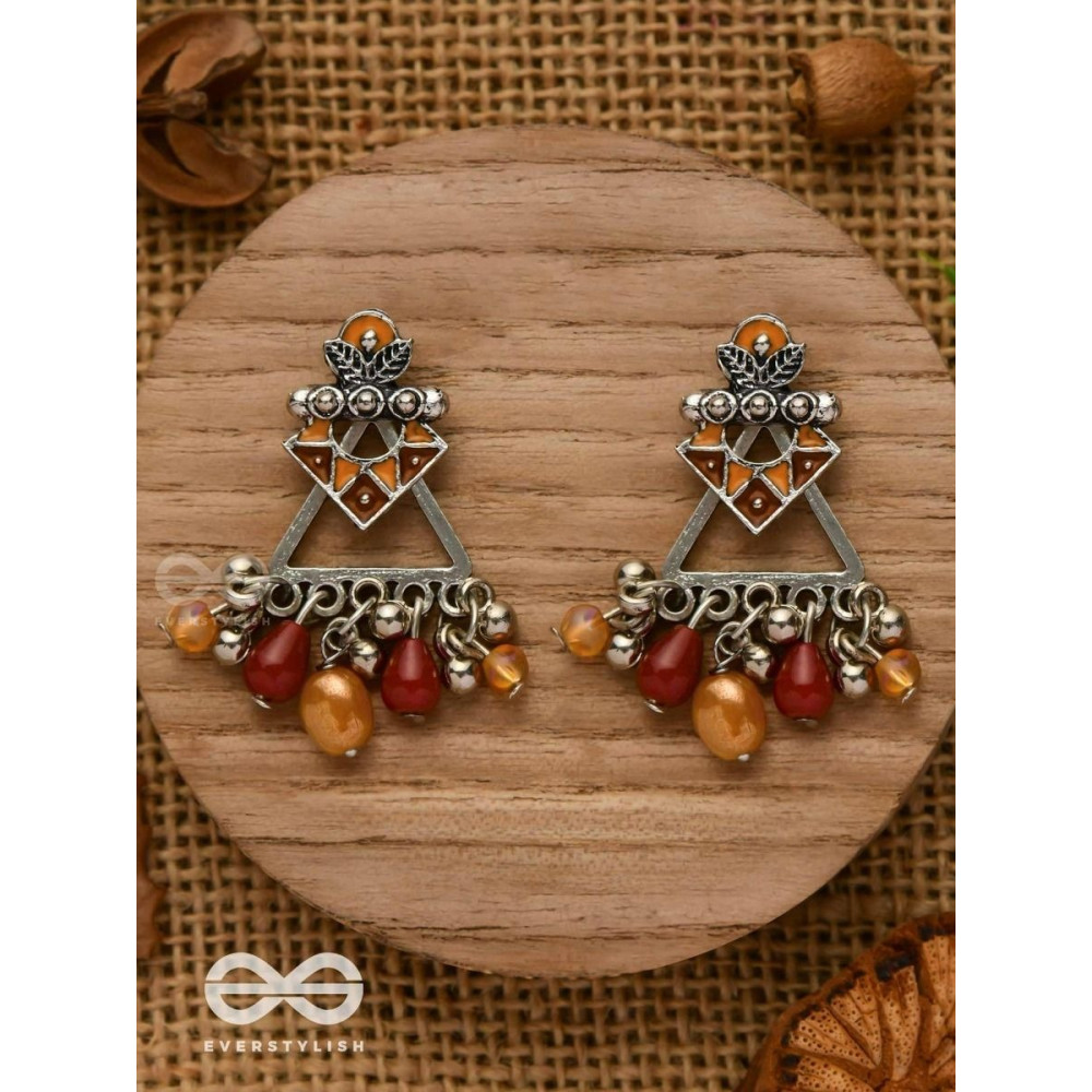 DESERT BLOOM- EARTHY-HUED STATEMENT EAR JACKETS