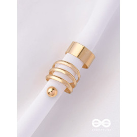 THE PERFECT TRIO - TWO EARCUFF & ONE STUD (ONE EAR) (GOLD)