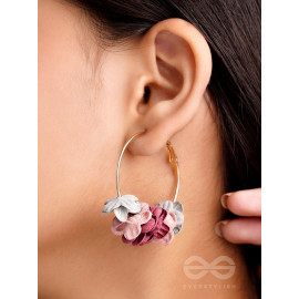 An Autumn Blend- Floral Delight Hoops- Multicolour