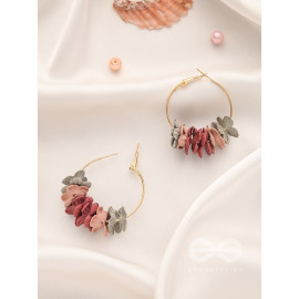 An Autumn Blend- Floral Delight Hoops- Multicolour