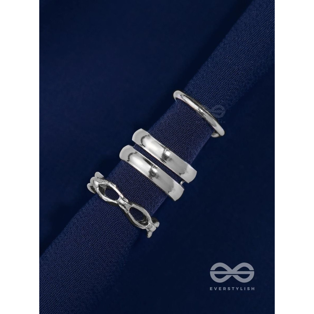 TRIPLE TREBLE - SET OF THREE EAR CUFFS (ONE EAR)