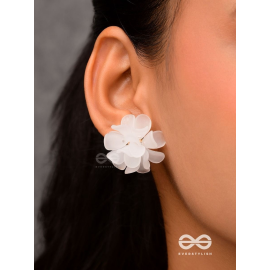 Spring fling - White floral studs
