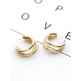 The Elegant Statement Makers - Golden Stud Earrings