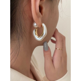 GILDED CREST - MODERN DUAL-TONE HOOPS