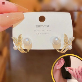 Alloy Korean Butterfly Earring