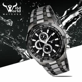 Round Black (Base) Customized Wrist Watch