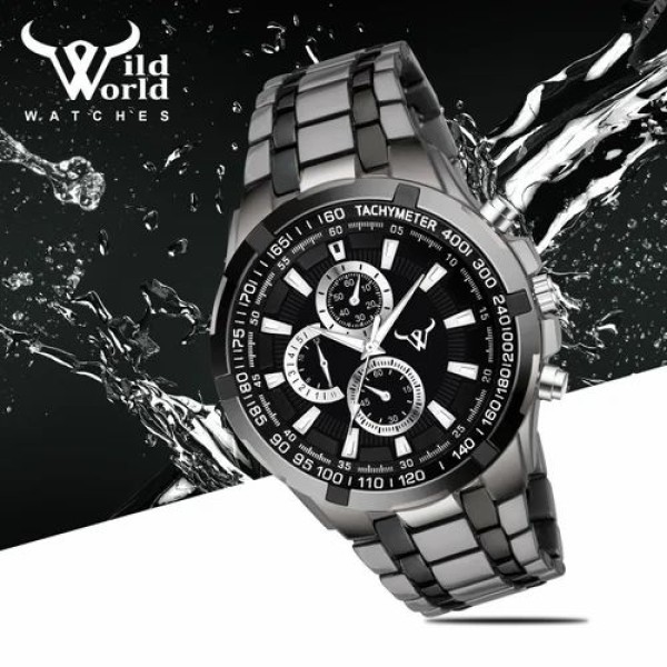 Round Black (Base) Customized Wrist Watch