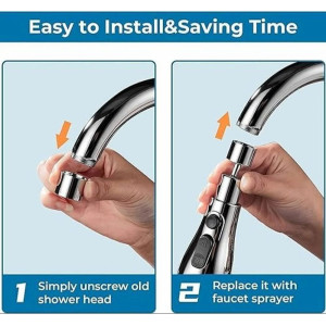 Anti-Splash Expandable Nozzle Bathroom Tap Adjusta..