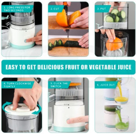 Portable Electric Citrus Juicer | High-Yield USB Rechargeable Orange,        