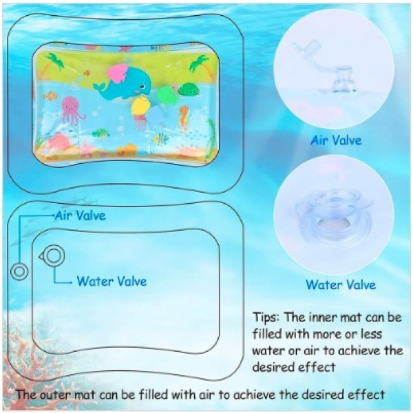 Toy Imagine Inflatable Water Mat: Stimulating Play for Newborns,
