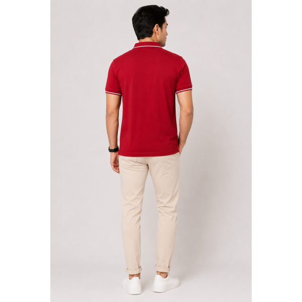 Biowash Organic Polo Red M t shirt
