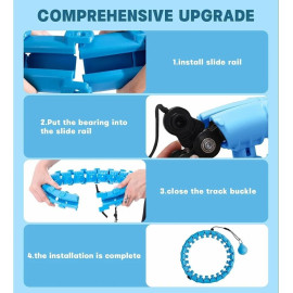 PVC Multicolor Smart Weighted Fit Hula Hoop for Weight Loss