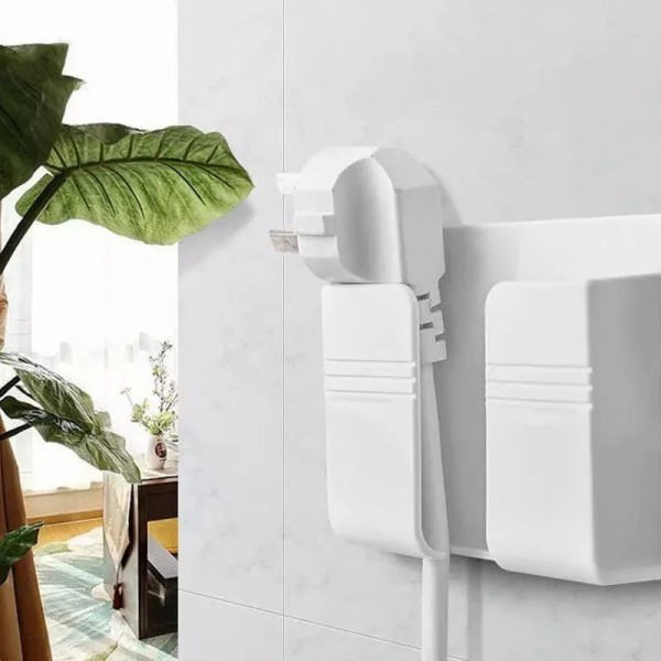 Tensea Mobile Phone Charging Stand, Multi-Functional Storage Holder, Bedside Fixed Rack, Bedroom, Office Accessories, Acrylonitrile Butadiene Styrene, White 01, Portable Electronic Devices