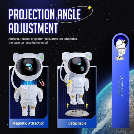 One94Store Night Lamp, Astronaut Galaxy Projector Night Light, with Remote Control Timer 360° Adjustable Kids Astronaut Led Lamp for Baby Adults Bedroom, Gaming Room, Home Party