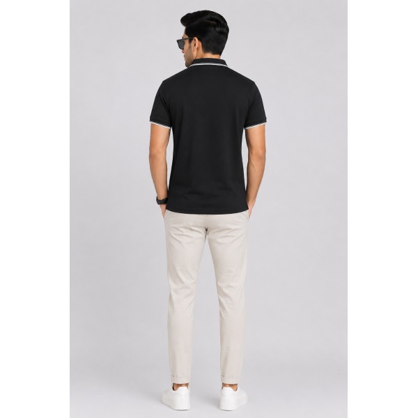 Primo Knit Dotcell Polo T-Shirts Combo Pack of 3 – Red, White & Black