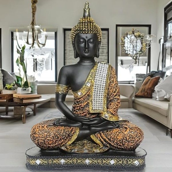 Meditating Sitting Buddha Statue- 25 cm