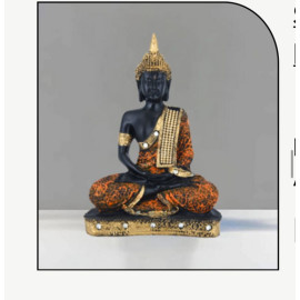 Meditating Sitting Buddha Statue- 25 cm