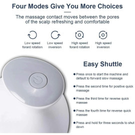 Electric Head & Scalp Massager – Portable Wireless Relaxation Device with Deep Kneading Massage