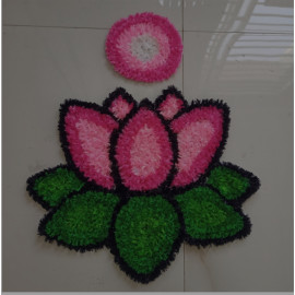Mat rangoli - lotus